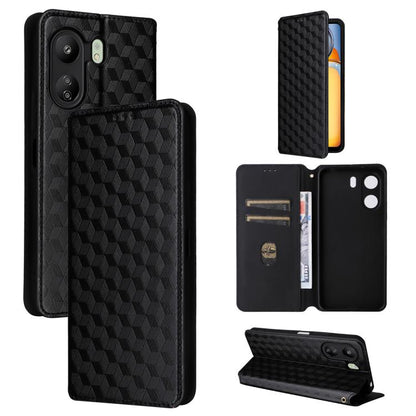 Cubic Grid Texture Flip Leather Phone Case, For Xiaomi Poco C65 4G / Redmi 13C 4G, For Xiaomi 14 Pro, For Xiaomi 14, For Xiaomi Poco M6 Pro 5G / Redmi 12 5G, For Xiaomi 13T 5G / 13T Pro 5G, For Xiaomi Poco F5 5G / Redmi Note 12 Turbo 5G                ...