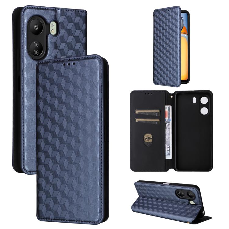 Cubic Grid Texture Flip Leather Phone Case, For Xiaomi Poco C65 4G / Redmi 13C 4G, For Xiaomi 14 Pro, For Xiaomi 14, For Xiaomi Poco M6 Pro 5G / Redmi 12 5G, For Xiaomi 13T 5G / 13T Pro 5G, For Xiaomi Poco F5 5G / Redmi Note 12 Turbo 5G                ...