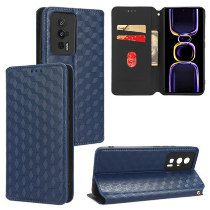 Cubic Grid Texture Flip Leather Phone Case, For Xiaomi Poco C65 4G / Redmi 13C 4G, For Xiaomi 14 Pro, For Xiaomi 14, For Xiaomi Poco M6 Pro 5G / Redmi 12 5G, For Xiaomi 13T 5G / 13T Pro 5G, For Xiaomi Poco F5 5G / Redmi Note 12 Turbo 5G                ...