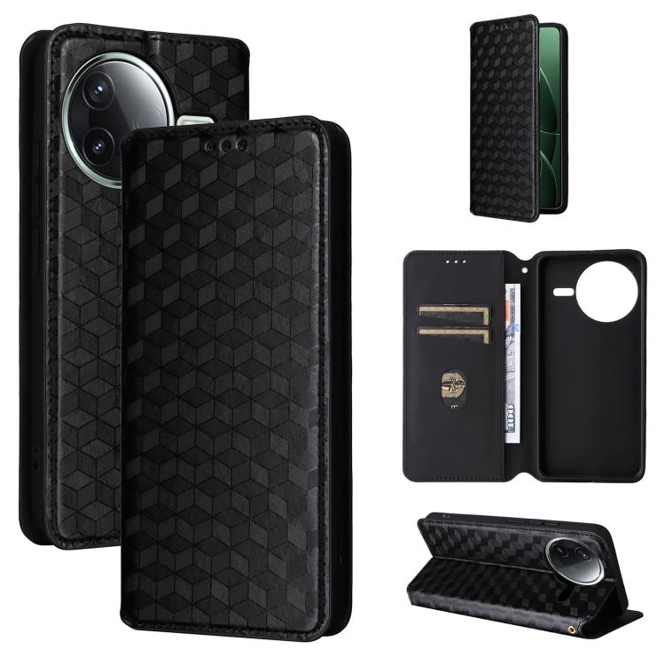 Cubic Grid Texture Flip Leather Phone Case, For Xiaomi Poco C95 Pro, For Xiaomi 17T Pro 5G, For Xiaomi 17T 5G, For Xiaomi Poco M7 4G 171mm, For Xiaomi Poco F7 Pro / F7 Ultra, For Xiaomi 15 Ultra, For Xiaomi Poco X7 Pro 5G / Redmi Turbo 4 5G            ...