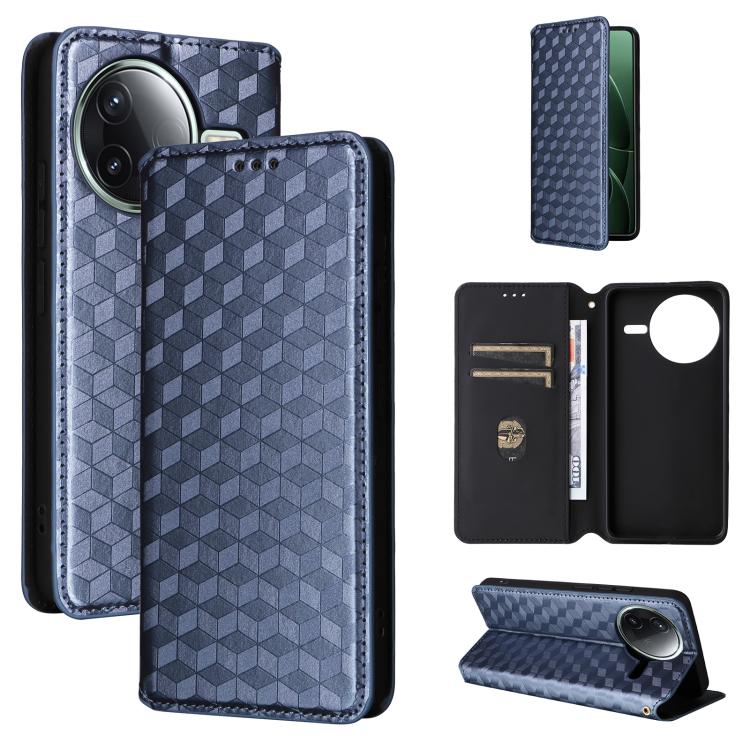 Cubic Grid Texture Flip Leather Phone Case, For Xiaomi Poco C95 Pro, For Xiaomi 17T Pro 5G, For Xiaomi 17T 5G, For Xiaomi Poco M7 4G 171mm, For Xiaomi Poco F7 Pro / F7 Ultra, For Xiaomi 15 Ultra, For Xiaomi Poco X7 Pro 5G / Redmi Turbo 4 5G            ...