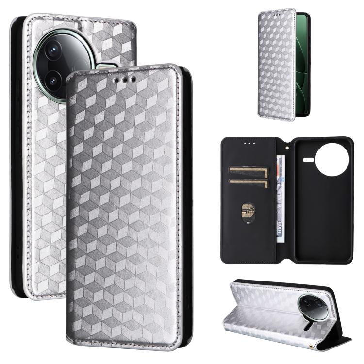 Cubic Grid Texture Flip Leather Phone Case, For Xiaomi Poco C95 Pro, For Xiaomi 17T Pro 5G, For Xiaomi 17T 5G, For Xiaomi Poco M7 4G 171mm, For Xiaomi Poco F7 Pro / F7 Ultra, For Xiaomi 15 Ultra, For Xiaomi Poco X7 Pro 5G / Redmi Turbo 4 5G            ...