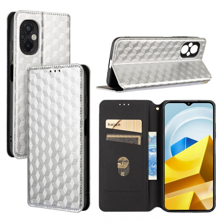 Cubic Grid Texture Flip Leather Phone Case, For Xiaomi Poco C65 4G / Redmi 13C 4G, For Xiaomi 14 Pro, For Xiaomi 14, For Xiaomi Poco M6 Pro 5G / Redmi 12 5G, For Xiaomi 13T 5G / 13T Pro 5G, For Xiaomi Poco F5 5G / Redmi Note 12 Turbo 5G                ...
