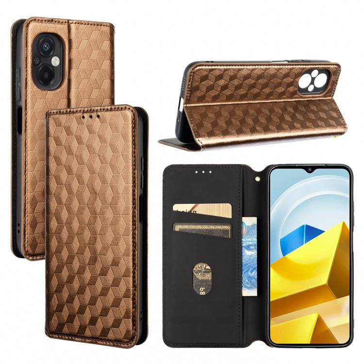 Cubic Grid Texture Flip Leather Phone Case, For Xiaomi Poco C65 4G / Redmi 13C 4G, For Xiaomi 14 Pro, For Xiaomi 14, For Xiaomi Poco M6 Pro 5G / Redmi 12 5G, For Xiaomi 13T 5G / 13T Pro 5G, For Xiaomi Poco F5 5G / Redmi Note 12 Turbo 5G                ...