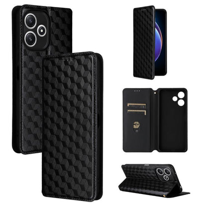 Cubic Grid Texture Flip Leather Phone Case, For Xiaomi Poco C65 4G / Redmi 13C 4G, For Xiaomi 14 Pro, For Xiaomi 14, For Xiaomi Poco M6 Pro 5G / Redmi 12 5G, For Xiaomi 13T 5G / 13T Pro 5G, For Xiaomi Poco F5 5G / Redmi Note 12 Turbo 5G                ...