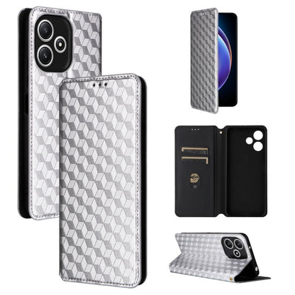 Cubic Grid Texture Flip Leather Phone Case, For Xiaomi Poco C65 4G / Redmi 13C 4G, For Xiaomi 14 Pro, For Xiaomi 14, For Xiaomi Poco M6 Pro 5G / Redmi 12 5G, For Xiaomi 13T 5G / 13T Pro 5G, For Xiaomi Poco F5 5G / Redmi Note 12 Turbo 5G                ...