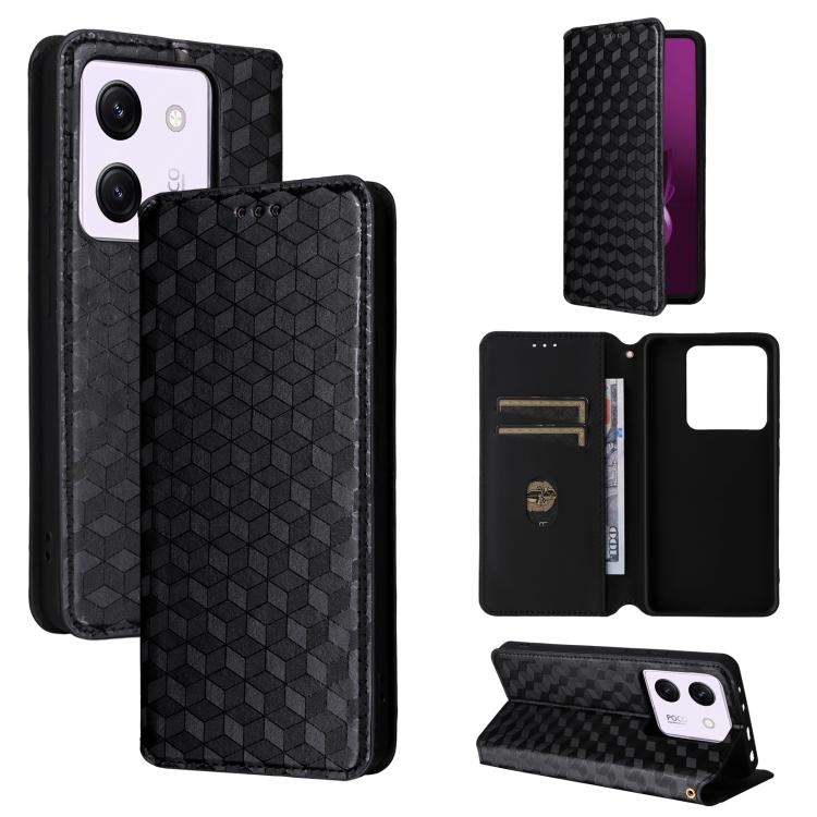 Cubic Grid Texture Flip Leather Phone Case, For Xiaomi Poco C95 Pro, For Xiaomi 17T Pro 5G, For Xiaomi 17T 5G, For Xiaomi Poco M7 4G 171mm, For Xiaomi Poco F7 Pro / F7 Ultra, For Xiaomi 15 Ultra, For Xiaomi Poco X7 Pro 5G / Redmi Turbo 4 5G            ...