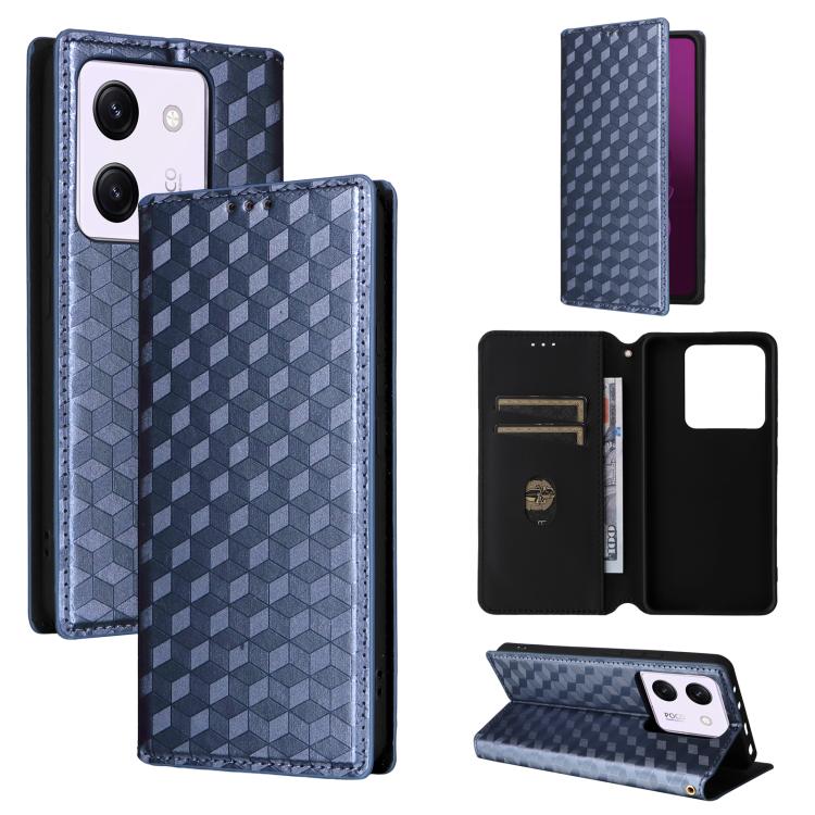 Cubic Grid Texture Flip Leather Phone Case, For Xiaomi Poco C95 Pro, For Xiaomi 17T Pro 5G, For Xiaomi 17T 5G, For Xiaomi Poco M7 4G 171mm, For Xiaomi Poco F7 Pro / F7 Ultra, For Xiaomi 15 Ultra, For Xiaomi Poco X7 Pro 5G / Redmi Turbo 4 5G            ...