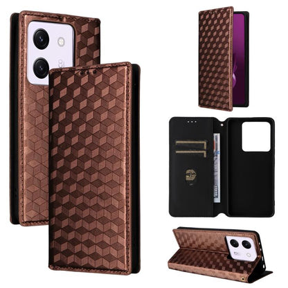 Cubic Grid Texture Flip Leather Phone Case, For Xiaomi Poco C95 Pro, For Xiaomi 17T Pro 5G, For Xiaomi 17T 5G, For Xiaomi Poco M7 4G 171mm, For Xiaomi Poco F7 Pro / F7 Ultra, For Xiaomi 15 Ultra, For Xiaomi Poco X7 Pro 5G / Redmi Turbo 4 5G            ...