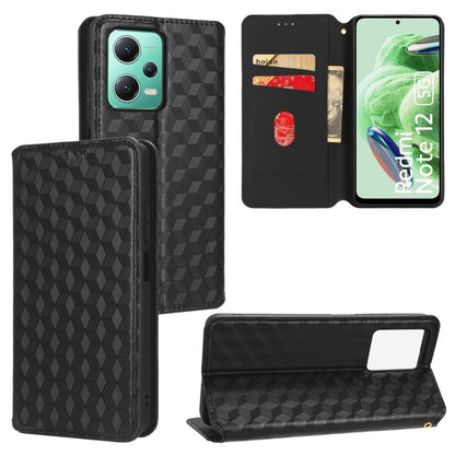 Cubic Grid Texture Flip Leather Phone Case, For Xiaomi Poco C65 4G / Redmi 13C 4G, For Xiaomi 14 Pro, For Xiaomi 14, For Xiaomi Poco M6 Pro 5G / Redmi 12 5G, For Xiaomi 13T 5G / 13T Pro 5G, For Xiaomi Poco F5 5G / Redmi Note 12 Turbo 5G                ...