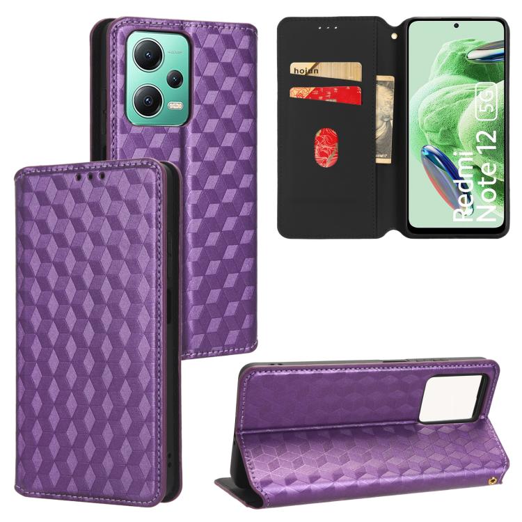 Cubic Grid Texture Flip Leather Phone Case, For Xiaomi Poco C65 4G / Redmi 13C 4G, For Xiaomi 14 Pro, For Xiaomi 14, For Xiaomi Poco M6 Pro 5G / Redmi 12 5G, For Xiaomi 13T 5G / 13T Pro 5G, For Xiaomi Poco F5 5G / Redmi Note 12 Turbo 5G                ...