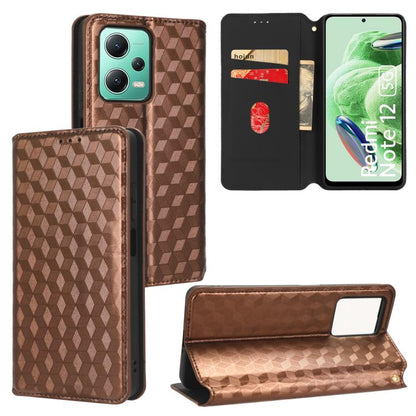 Cubic Grid Texture Flip Leather Phone Case, For Xiaomi Poco C65 4G / Redmi 13C 4G, For Xiaomi 14 Pro, For Xiaomi 14, For Xiaomi Poco M6 Pro 5G / Redmi 12 5G, For Xiaomi 13T 5G / 13T Pro 5G, For Xiaomi Poco F5 5G / Redmi Note 12 Turbo 5G                ...