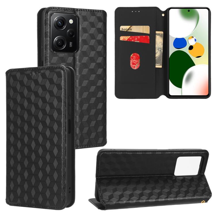 Cubic Grid Texture Flip Leather Phone Case, For Xiaomi Poco C65 4G / Redmi 13C 4G, For Xiaomi 14 Pro, For Xiaomi 14, For Xiaomi Poco M6 Pro 5G / Redmi 12 5G, For Xiaomi 13T 5G / 13T Pro 5G, For Xiaomi Poco F5 5G / Redmi Note 12 Turbo 5G                ...