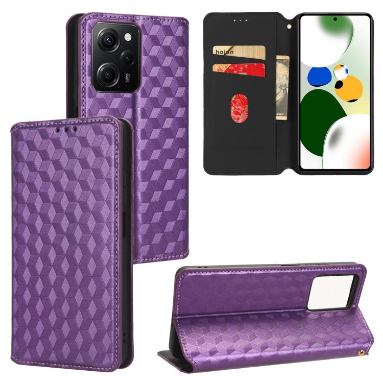 Cubic Grid Texture Flip Leather Phone Case, For Xiaomi Poco C65 4G / Redmi 13C 4G, For Xiaomi 14 Pro, For Xiaomi 14, For Xiaomi Poco M6 Pro 5G / Redmi 12 5G, For Xiaomi 13T 5G / 13T Pro 5G, For Xiaomi Poco F5 5G / Redmi Note 12 Turbo 5G                ...