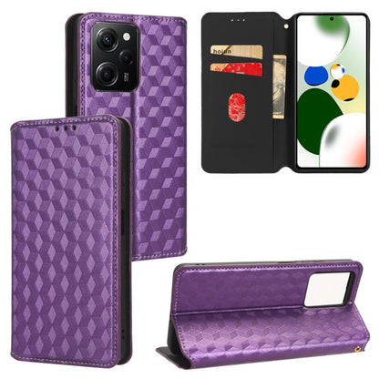 Cubic Grid Texture Flip Leather Phone Case, For Xiaomi Poco C65 4G / Redmi 13C 4G, For Xiaomi 14 Pro, For Xiaomi 14, For Xiaomi Poco M6 Pro 5G / Redmi 12 5G, For Xiaomi 13T 5G / 13T Pro 5G, For Xiaomi Poco F5 5G / Redmi Note 12 Turbo 5G                ...