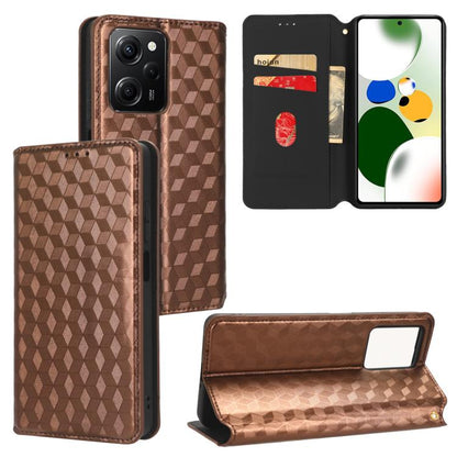 Cubic Grid Texture Flip Leather Phone Case, For Xiaomi Poco C65 4G / Redmi 13C 4G, For Xiaomi 14 Pro, For Xiaomi 14, For Xiaomi Poco M6 Pro 5G / Redmi 12 5G, For Xiaomi 13T 5G / 13T Pro 5G, For Xiaomi Poco F5 5G / Redmi Note 12 Turbo 5G                ...