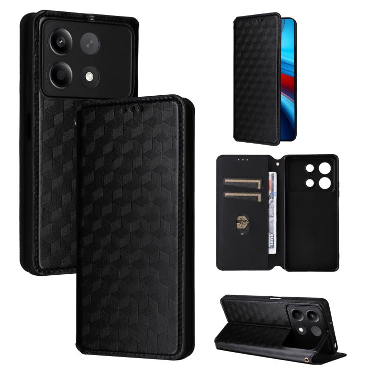 Cubic Grid Texture Flip Leather Phone Case, For Xiaomi Poco C95 Pro, For Xiaomi 17T Pro 5G, For Xiaomi 17T 5G, For Xiaomi Poco M7 4G 171mm, For Xiaomi Poco F7 Pro / F7 Ultra, For Xiaomi 15 Ultra, For Xiaomi Poco X7 Pro 5G / Redmi Turbo 4 5G            ...