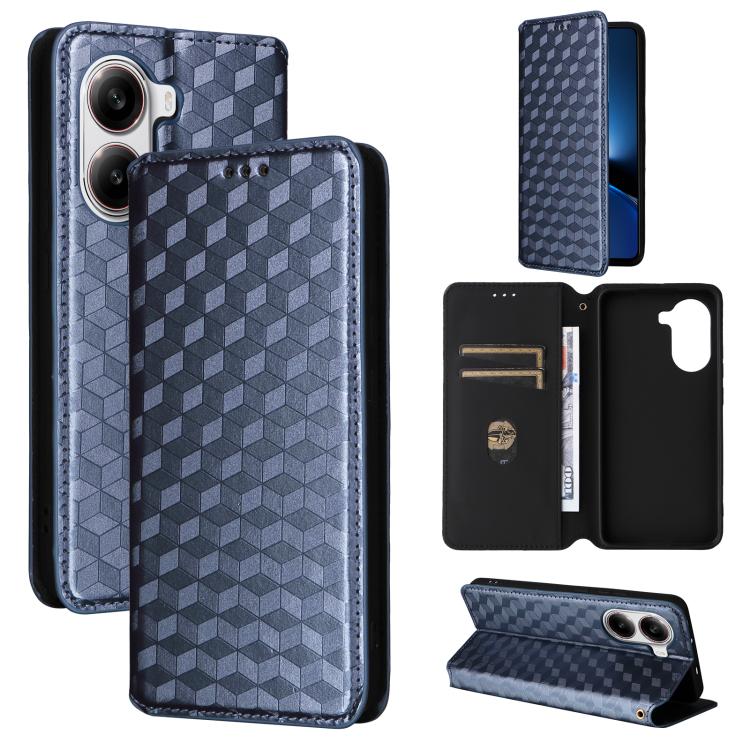 Cubic Grid Texture Flip Leather Phone Case, For Xiaomi Poco C95 Pro, For Xiaomi 17T Pro 5G, For Xiaomi 17T 5G, For Xiaomi Poco M7 4G 171mm, For Xiaomi Poco F7 Pro / F7 Ultra, For Xiaomi 15 Ultra, For Xiaomi Poco X7 Pro 5G / Redmi Turbo 4 5G            ...