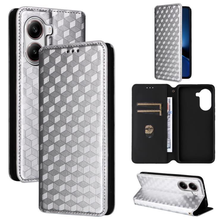 Cubic Grid Texture Flip Leather Phone Case, For Xiaomi Poco C95 Pro, For Xiaomi 17T Pro 5G, For Xiaomi 17T 5G, For Xiaomi Poco M7 4G 171mm, For Xiaomi Poco F7 Pro / F7 Ultra, For Xiaomi 15 Ultra, For Xiaomi Poco X7 Pro 5G / Redmi Turbo 4 5G            ...