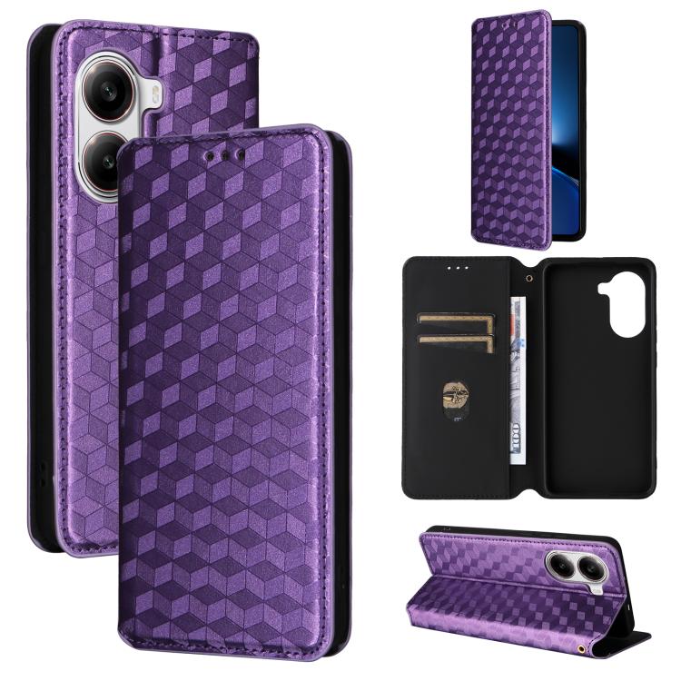 Cubic Grid Texture Flip Leather Phone Case, For Xiaomi Poco C95 Pro, For Xiaomi 17T Pro 5G, For Xiaomi 17T 5G, For Xiaomi Poco M7 4G 171mm, For Xiaomi Poco F7 Pro / F7 Ultra, For Xiaomi 15 Ultra, For Xiaomi Poco X7 Pro 5G / Redmi Turbo 4 5G            ...