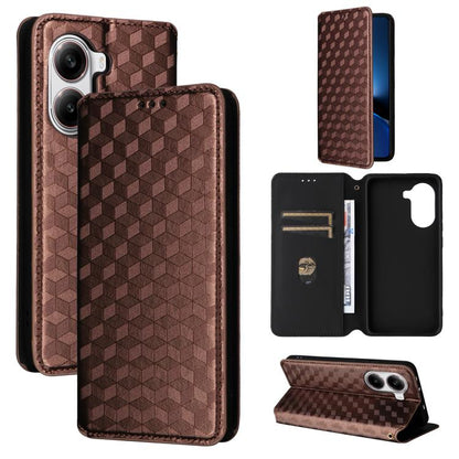 Cubic Grid Texture Flip Leather Phone Case, For Xiaomi Poco C95 Pro, For Xiaomi 17T Pro 5G, For Xiaomi 17T 5G, For Xiaomi Poco M7 4G 171mm, For Xiaomi Poco F7 Pro / F7 Ultra, For Xiaomi 15 Ultra, For Xiaomi Poco X7 Pro 5G / Redmi Turbo 4 5G            ...