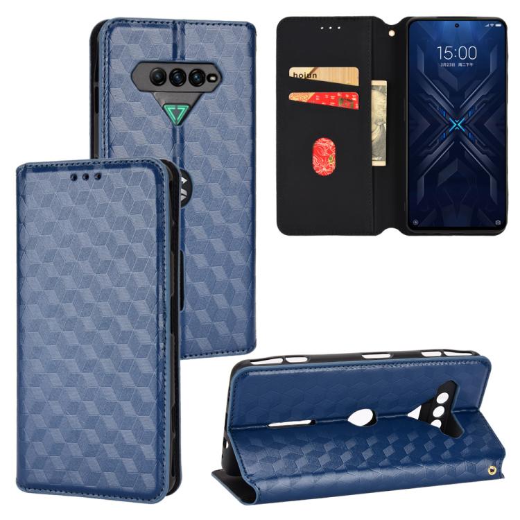 Cubic Grid Texture Flip Leather Phone Case, For Xiaomi Black Shark 5 Pro, For Xiaomi Poco M4 Pro 4G, For Xiaomi Black Shark 4