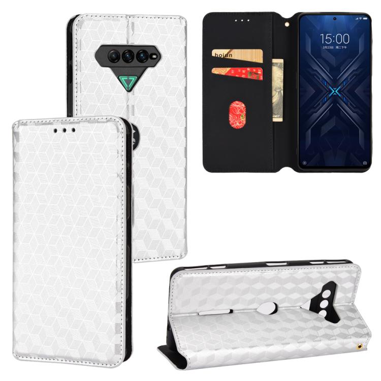 Cubic Grid Texture Flip Leather Phone Case, For Xiaomi Black Shark 5 Pro, For Xiaomi Poco M4 Pro 4G, For Xiaomi Black Shark 4