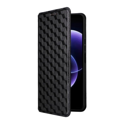 Cubic Grid Texture Flip Leather Phone Case, For Xiaomi Poco C95 Pro, For Xiaomi 17T Pro 5G, For Xiaomi 17T 5G, For Xiaomi Poco M7 4G 171mm, For Xiaomi Poco F7 Pro / F7 Ultra, For Xiaomi 15 Ultra, For Xiaomi Poco X7 Pro 5G / Redmi Turbo 4 5G            ...
