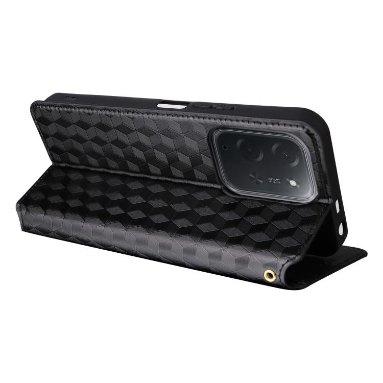 Cubic Grid Texture Flip Leather Phone Case, For Xiaomi Poco C95 Pro, For Xiaomi 17T Pro 5G, For Xiaomi 17T 5G, For Xiaomi Poco M7 4G 171mm, For Xiaomi Poco F7 Pro / F7 Ultra, For Xiaomi 15 Ultra, For Xiaomi Poco X7 Pro 5G / Redmi Turbo 4 5G            ...