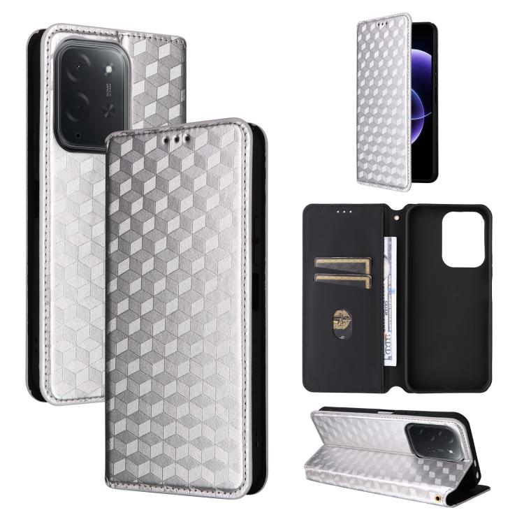 Cubic Grid Texture Flip Leather Phone Case, For Xiaomi Poco C95 Pro, For Xiaomi 17T Pro 5G, For Xiaomi 17T 5G, For Xiaomi Poco M7 4G 171mm, For Xiaomi Poco F7 Pro / F7 Ultra, For Xiaomi 15 Ultra, For Xiaomi Poco X7 Pro 5G / Redmi Turbo 4 5G            ...