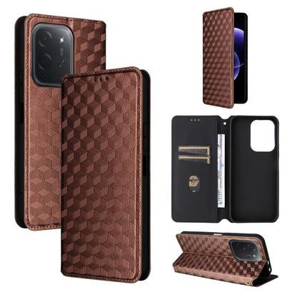 Cubic Grid Texture Flip Leather Phone Case, For Xiaomi Poco C95 Pro, For Xiaomi 17T Pro 5G, For Xiaomi 17T 5G, For Xiaomi Poco M7 4G 171mm, For Xiaomi Poco F7 Pro / F7 Ultra, For Xiaomi 15 Ultra, For Xiaomi Poco X7 Pro 5G / Redmi Turbo 4 5G            ...