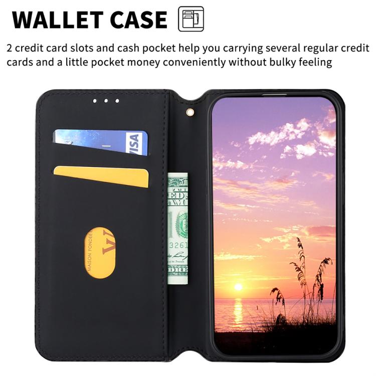 Cubic Grid Texture Flip Leather Phone Case, For Honor 60, For Honor 50