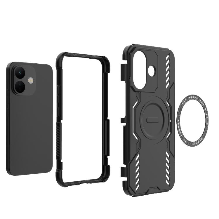 Butterfly Armor MagSafe Magnetic Ring Shockproof Phone Case, For Redmi Note 17 4G Global 169.7mm, For Redmi Note 17 Pro 5G Global 163.5mm, For Redmi 17 5G / 4G Global 170mm, For Redmi Turbo 5 Max / Poco X8 Pro Max, For Redmi Turbo 5 5G / Poco X8 Pro 5G...