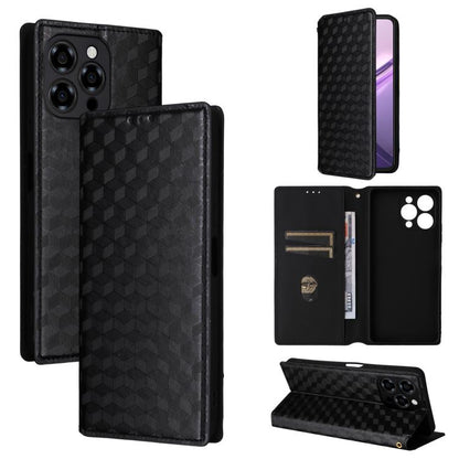 Cubic Grid Texture Flip Leather Phone Case, For Doogee B10 Pro 4G, For Doogee B10 4G, For Doogee Note 56X / Note 56X Pro, For Doogee Note 59 / Note 59 Pro, For Doogee Note 58 / Note 58 Pro, For Doogee N55 Plus, For Doogee N40 Pro