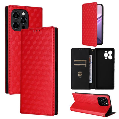 Cubic Grid Texture Flip Leather Phone Case, For Doogee B10 Pro 4G, For Doogee B10 4G, For Doogee Note 56X / Note 56X Pro, For Doogee Note 59 / Note 59 Pro, For Doogee Note 58 / Note 58 Pro, For Doogee N55 Plus, For Doogee N40 Pro
