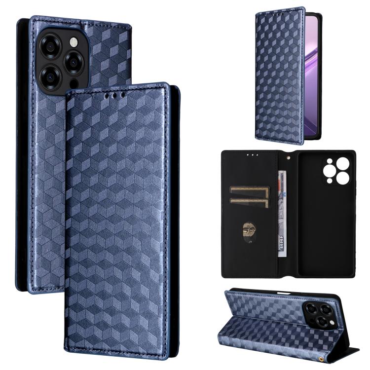 Cubic Grid Texture Flip Leather Phone Case, For Doogee B10 Pro 4G, For Doogee B10 4G, For Doogee Note 56X / Note 56X Pro, For Doogee Note 59 / Note 59 Pro, For Doogee Note 58 / Note 58 Pro, For Doogee N55 Plus, For Doogee N40 Pro