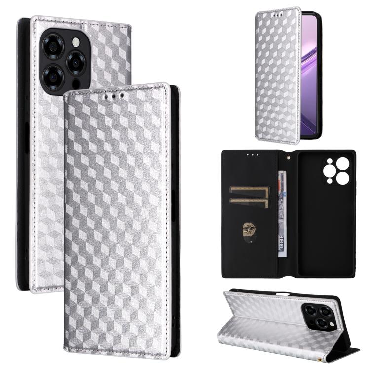 Cubic Grid Texture Flip Leather Phone Case, For Doogee B10 Pro 4G, For Doogee B10 4G, For Doogee Note 56X / Note 56X Pro, For Doogee Note 59 / Note 59 Pro, For Doogee Note 58 / Note 58 Pro, For Doogee N55 Plus, For Doogee N40 Pro