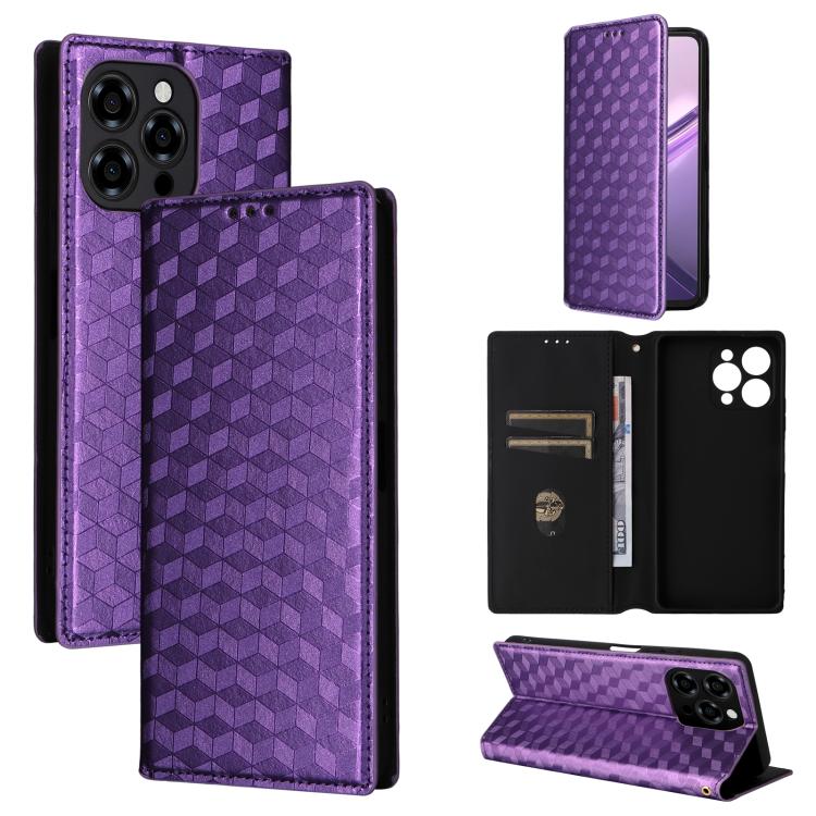 Cubic Grid Texture Flip Leather Phone Case, For Doogee B10 Pro 4G, For Doogee B10 4G, For Doogee Note 56X / Note 56X Pro, For Doogee Note 59 / Note 59 Pro, For Doogee Note 58 / Note 58 Pro, For Doogee N55 Plus, For Doogee N40 Pro