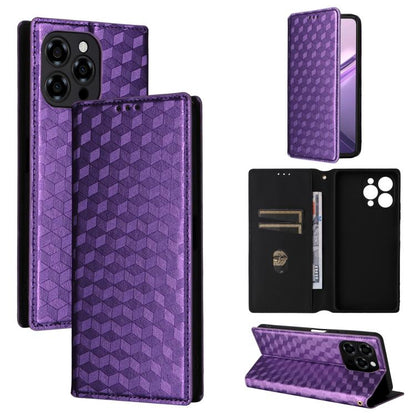 Cubic Grid Texture Flip Leather Phone Case, For Doogee B10 Pro 4G, For Doogee B10 4G, For Doogee Note 56X / Note 56X Pro, For Doogee Note 59 / Note 59 Pro, For Doogee Note 58 / Note 58 Pro, For Doogee N55 Plus, For Doogee N40 Pro