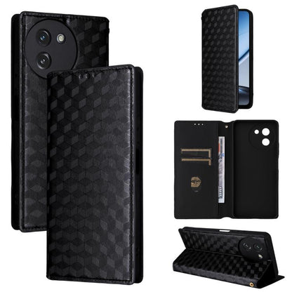 Cubic Grid Texture Flip Leather Phone Case, For Doogee B10 Pro 4G, For Doogee B10 4G, For Doogee Note 56X / Note 56X Pro, For Doogee Note 59 / Note 59 Pro, For Doogee Note 58 / Note 58 Pro, For Doogee N55 Plus, For Doogee N40 Pro