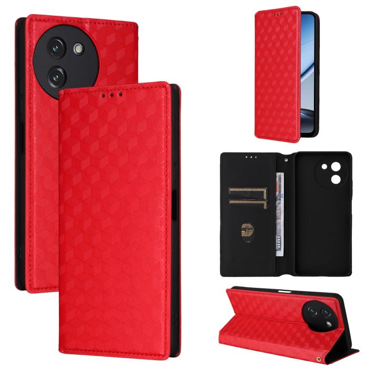 Cubic Grid Texture Flip Leather Phone Case, For Doogee B10 Pro 4G, For Doogee B10 4G, For Doogee Note 56X / Note 56X Pro, For Doogee Note 59 / Note 59 Pro, For Doogee Note 58 / Note 58 Pro, For Doogee N55 Plus, For Doogee N40 Pro