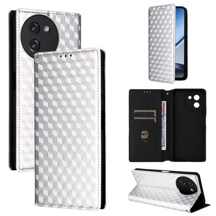 Cubic Grid Texture Flip Leather Phone Case, For Doogee B10 Pro 4G, For Doogee B10 4G, For Doogee Note 56X / Note 56X Pro, For Doogee Note 59 / Note 59 Pro, For Doogee Note 58 / Note 58 Pro, For Doogee N55 Plus, For Doogee N40 Pro
