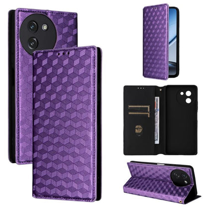 Cubic Grid Texture Flip Leather Phone Case, For Doogee B10 Pro 4G, For Doogee B10 4G, For Doogee Note 56X / Note 56X Pro, For Doogee Note 59 / Note 59 Pro, For Doogee Note 58 / Note 58 Pro, For Doogee N55 Plus, For Doogee N40 Pro