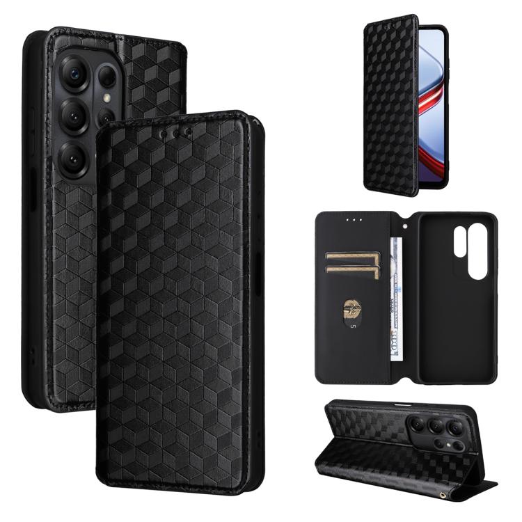 Cubic Grid Texture Flip Leather Phone Case, For Doogee B10 Pro 4G, For Doogee B10 4G, For Doogee Note 56X / Note 56X Pro, For Doogee Note 59 / Note 59 Pro, For Doogee Note 58 / Note 58 Pro, For Doogee N55 Plus, For Doogee N40 Pro