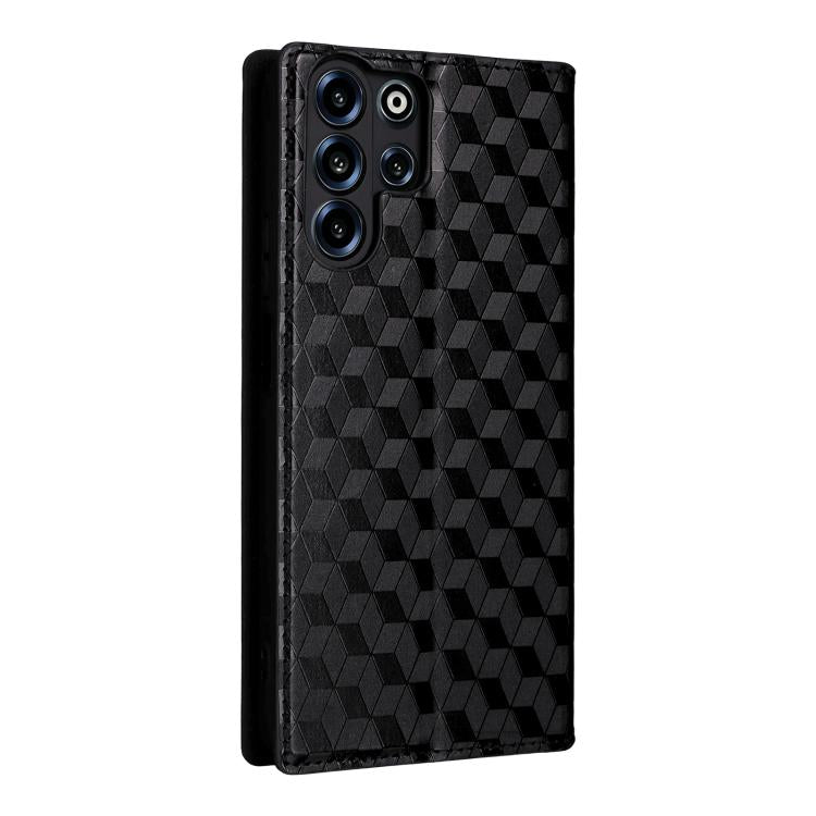 Cubic Grid Texture Flip Leather Phone Case, For Doogee B10 Pro 4G, For Doogee B10 4G, For Doogee Note 56X / Note 56X Pro, For Doogee Note 59 / Note 59 Pro, For Doogee Note 58 / Note 58 Pro, For Doogee N55 Plus, For Doogee N40 Pro