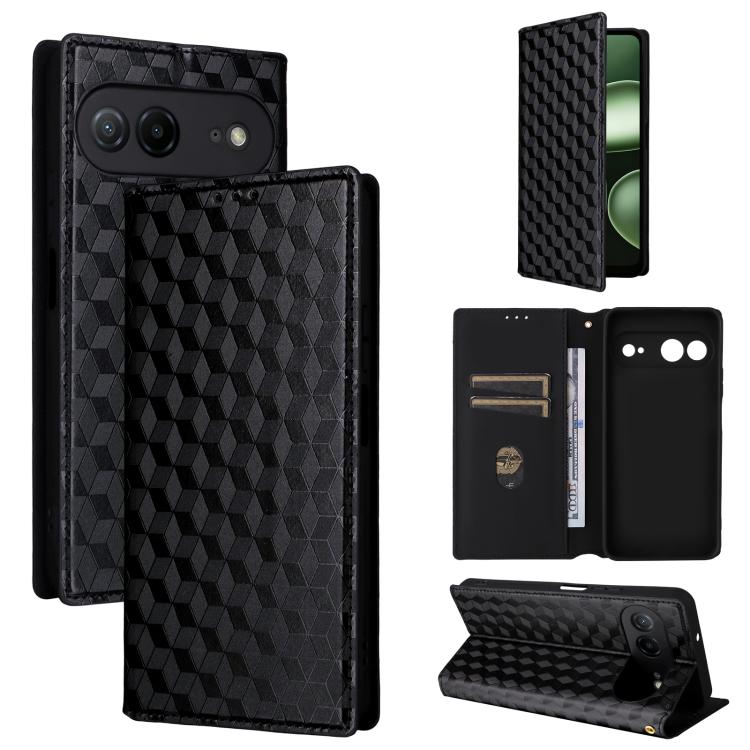 Cubic Grid Texture Flip Leather Phone Case, For Doogee B10 Pro 4G, For Doogee B10 4G, For Doogee Note 56X / Note 56X Pro, For Doogee Note 59 / Note 59 Pro, For Doogee Note 58 / Note 58 Pro, For Doogee N55 Plus, For Doogee N40 Pro