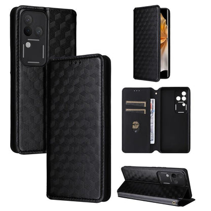 Cubic Grid Texture Flip Leather Phone Case, For vivo Y58 5G / Y38 5G / Y200i 5G, For vivo Y28 4G, For vivo X100 Ultra 5G, For vivo V30e 5G, For vivo Y100 5G IDN / V30 Lite India, For vivo Y03 4G, For vivo S18 5G / V30, For vivo S18 Pro 5G              ...