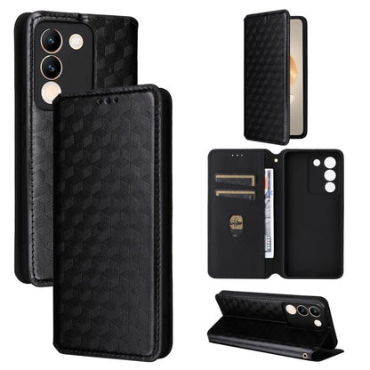 Cubic Grid Texture Flip Leather Phone Case, For vivo Y58 5G / Y38 5G / Y200i 5G, For vivo Y28 4G, For vivo X100 Ultra 5G, For vivo V30e 5G, For vivo Y100 5G IDN / V30 Lite India, For vivo Y03 4G, For vivo S18 5G / V30, For vivo S18 Pro 5G              ...