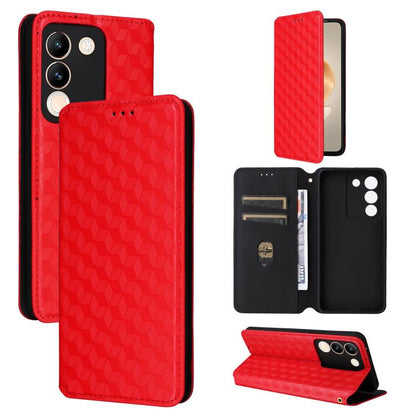 Cubic Grid Texture Flip Leather Phone Case, For vivo Y58 5G / Y38 5G / Y200i 5G, For vivo Y28 4G, For vivo X100 Ultra 5G, For vivo V30e 5G, For vivo Y100 5G IDN / V30 Lite India, For vivo Y03 4G, For vivo S18 5G / V30, For vivo S18 Pro 5G              ...
