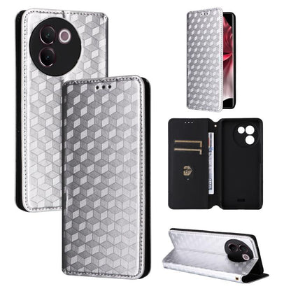 Cubic Grid Texture Flip Leather Phone Case, For vivo Y58 5G / Y38 5G / Y200i 5G, For vivo Y28 4G, For vivo X100 Ultra 5G, For vivo V30e 5G, For vivo Y100 5G IDN / V30 Lite India, For vivo Y03 4G, For vivo S18 5G / V30, For vivo S18 Pro 5G              ...